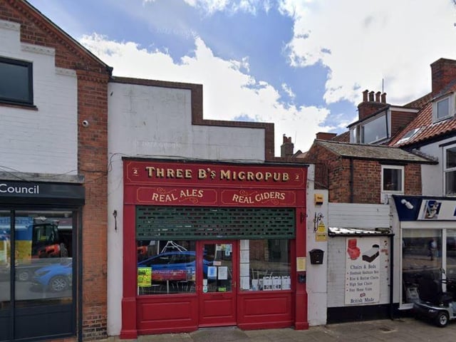 Three B's Micropub is located in situated in the centre of Bridlington's bustling town centre. One Tripadvisor review said: "Absolutely wonderful little real ale pub with a friendly welcoming atmosphere and great local characters."