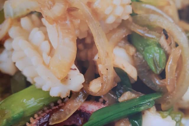 The Magpie Cafe recipe of the week: Green pepper squid, serves two.