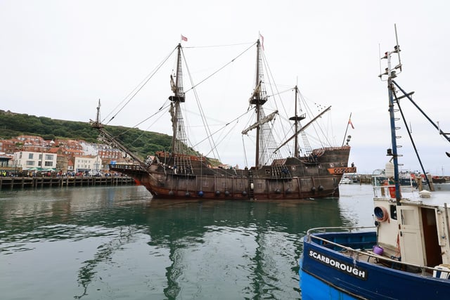 The galleon set off from Whitby around 10.30am