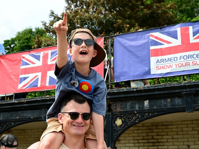 Rupert with plane spotting with Dad Andy.