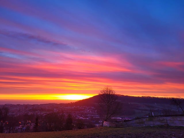 Red sky in the morning, shepherds warning.