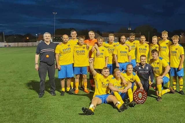 Thornton Dale celebrate winning the first-ever Keith Sales Memorial Match.
