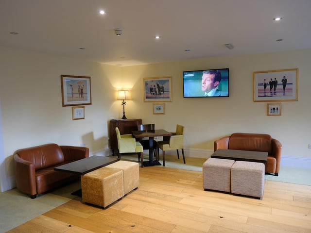 The lounge area