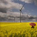 Rain clouds gather above the rapeseed oil fields. (Pic credit: Simon Hulme)