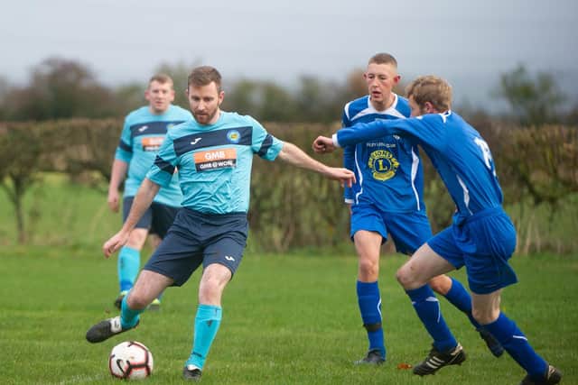 Ayton, light blue kit, claimed a cup win at Bagby