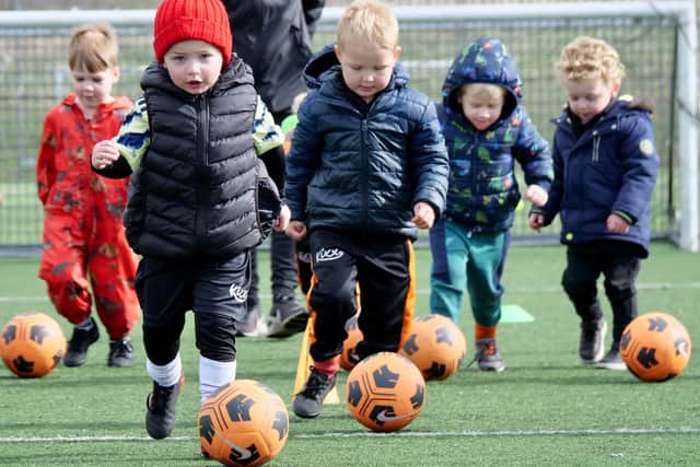 The top five sports enjoyed by kids in gardens are football (53 per cent), trampolining (35 per cent), basketball (31 per cent), gymnastics (28 per cent), and tennis (27 per cent).