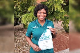 Lola Abiodun was named ‘Employee of the Month’ for August 2023 at Mallard Court Care Home, Bridlington.