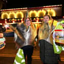 The Christmas Tractor Run on South Bay. Pictured are volunteers raising money for the Air Ambulance