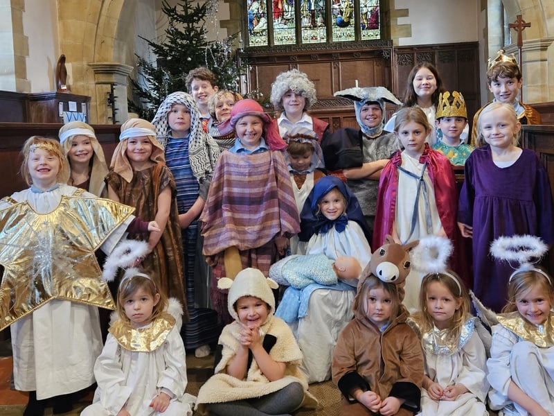 Goathland School nativity Straw and Order.