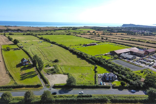 A wider view of the property, including the 13 acres campsite.