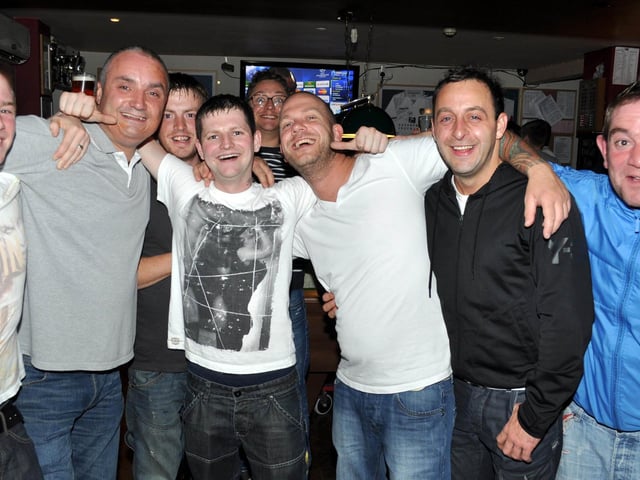 Keiran, Andy, Jamie, Jamie, Paul, Paul, Steve and Paul