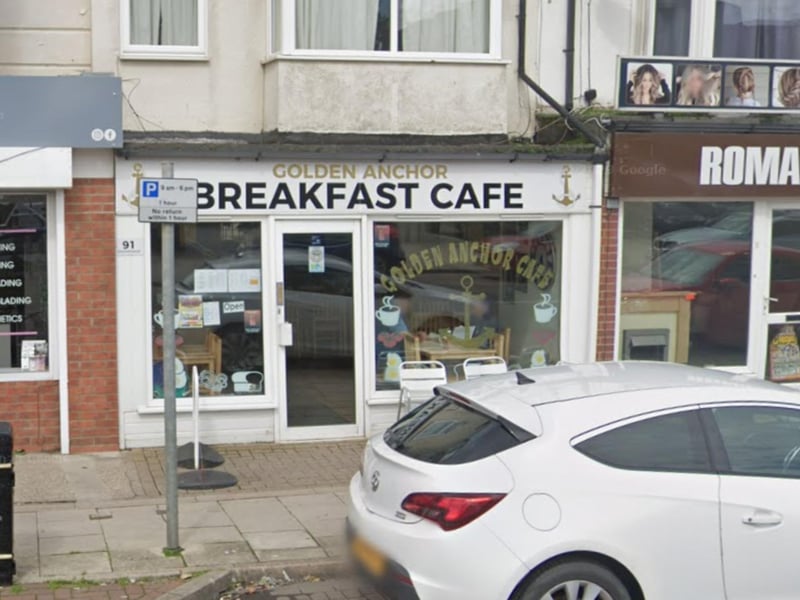 Golden Anchor Breakfast Cafe received 2 votes. It is located on the Promenade.