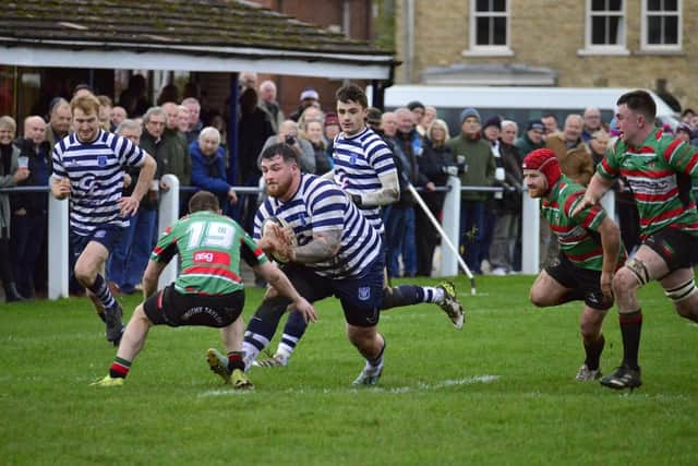 Matty Downes in action for Pocklington earlier this season. Photo by Andy Nelson