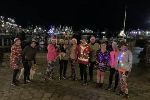 Scarborough AC runners in training during the Christmas period.