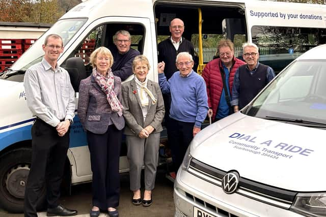 Scarborough Dial a Ride Trustees with Tim Lawson (furthest right) and Steve Marsh (furthest left)