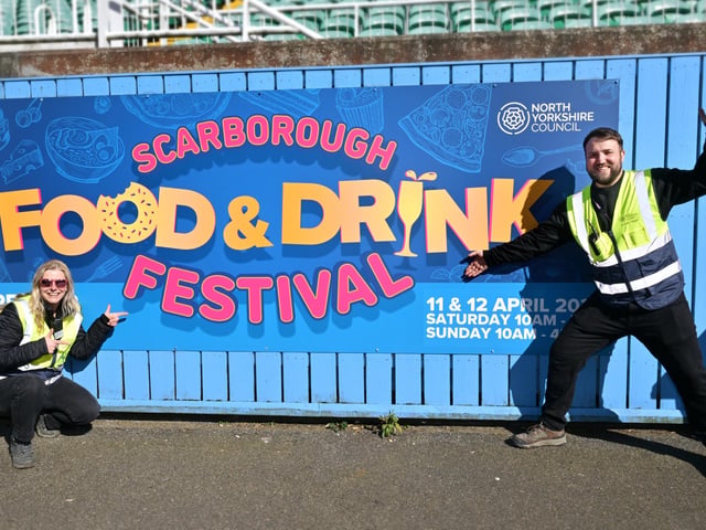 Organisers Faye and Karl having fun!