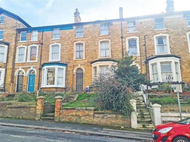 This seven bedroom and six bathroom block of flats is for auction with Barnard Marcus with a guide price of £120,000.