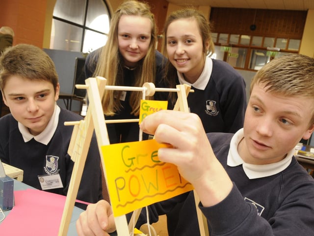 Rotary Science and technology fair - Anna Sweeney, Ella Smith, Elliot Metcalf and Duncan Jackson from Eskdale School
w130923a