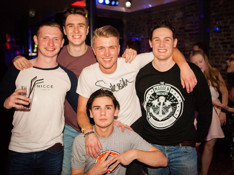 Owen, Zac, Joe, Jack & James enjoying their night in Blue Lounge
