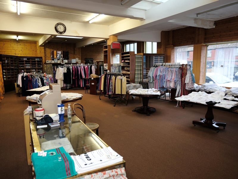 An inside view of the iconic store.