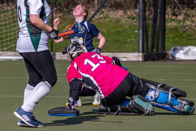 Whitby Hockey Club Ladies won 4-0 at home to Marton Furness. Photo by Brian Murfield