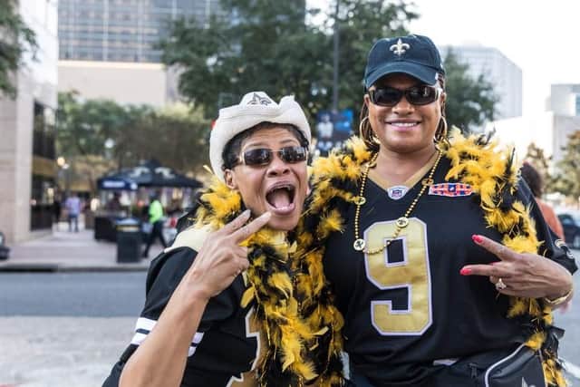 American Football fans flock to New Orleans.