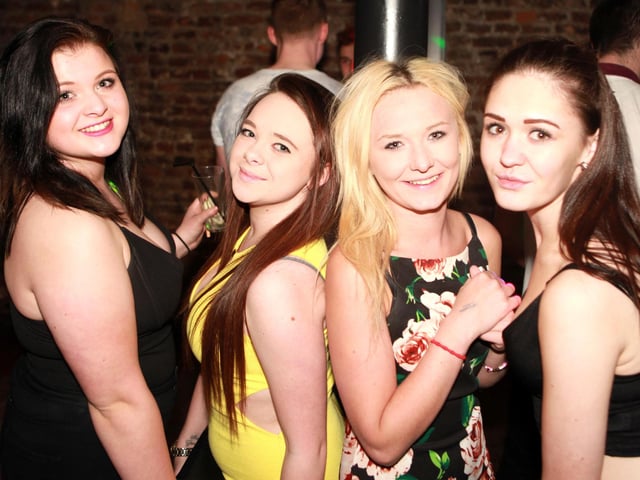 Chelsea, Danya, Kita and Steph in Blue Lounge.