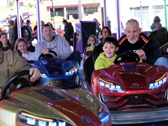 The dodgems made a return to the fair.