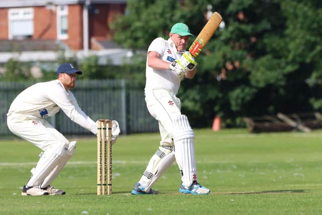 Bridlington 2nds hit out during the win against Sherburn.