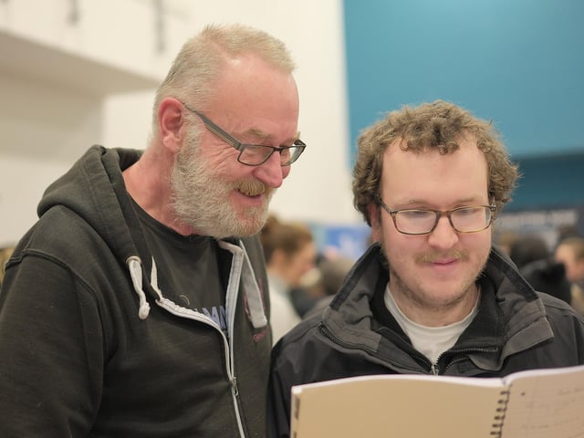 David and Paul French enjoy the Jobs Fair event