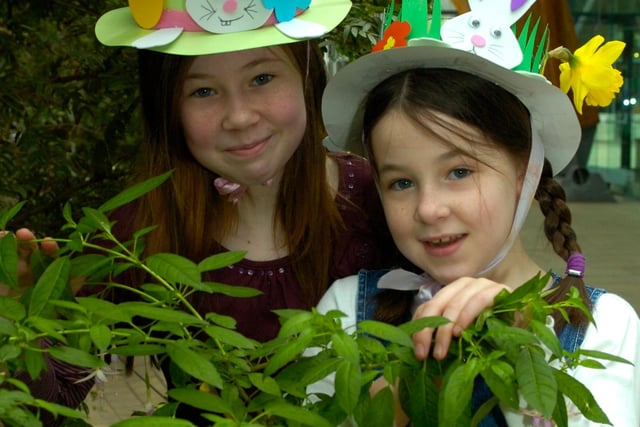 Sisters Jennifer, 11, and Emily Barclay, eight from Greystones at the Winter gardens in 2009