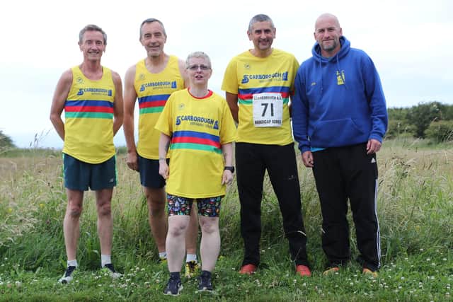 A few of Scarborough Athletic Club's run leaders - Sean Kelly, Pete Smith, Niki Doody, John Lamb, Adie Atkinson.