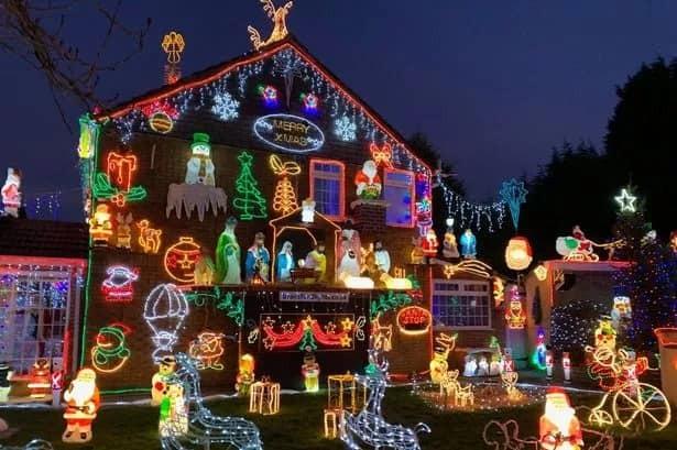 This incredibly varied and vibrant Christmas light display was sent in by Whitby reader John Hudson.