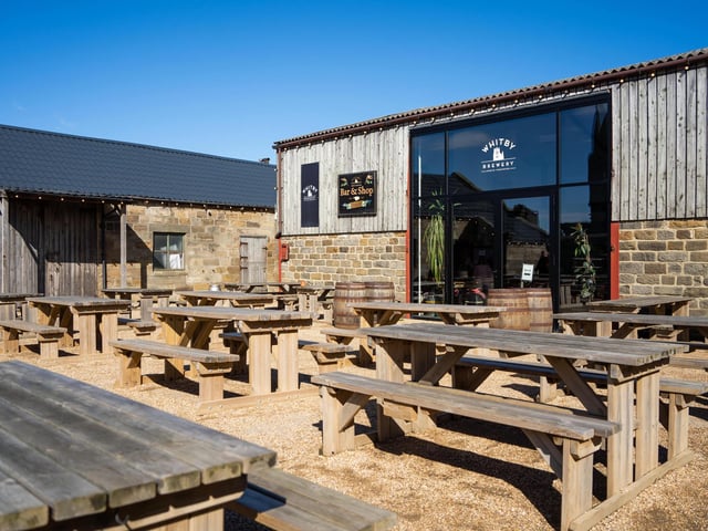 Away from the hustle and bustle of the town, perched on the cliff edge and in the shadow of the abbey, the brewery now includes a small bar that serves up to five of its seven beers, together with a bottle shop. 
Drinkers can imbibe indoors, close to the liquor tank, mash tun and copper, or sit in the courtyard when the weather is not too inclement.