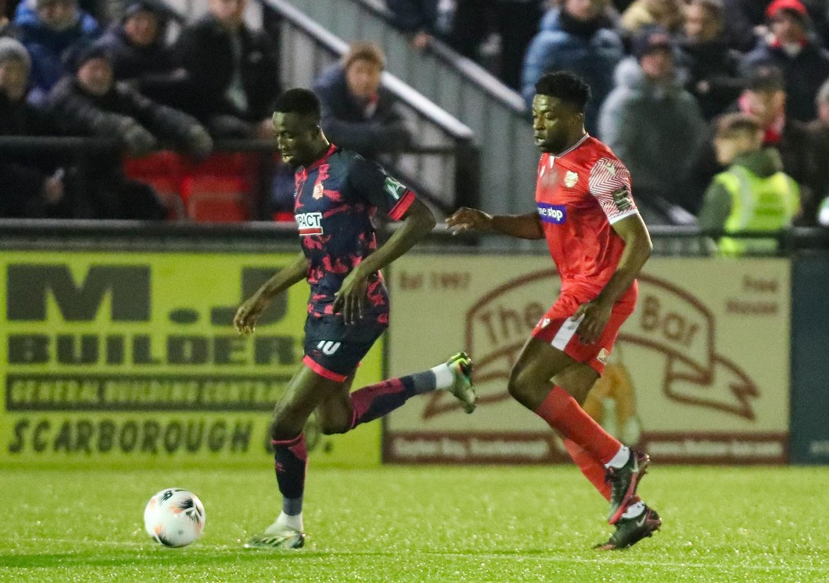 Kieran Weledji mencetak dua gol saat Scarborough Athletic mengalahkan Leamington 4-1