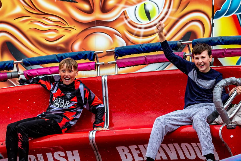 Fairground fun on the Monday.
picture: Brian Murfield