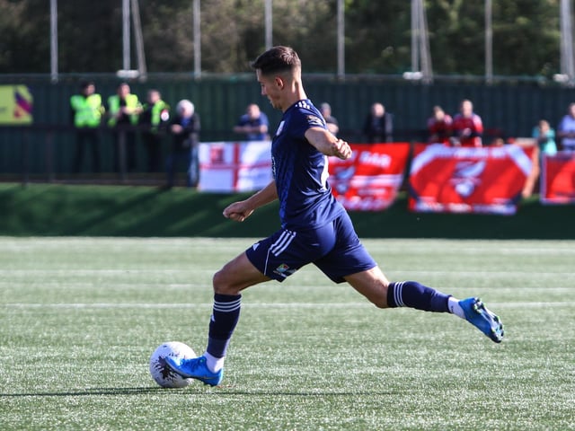 Lewis Maloney unleashes a shot.