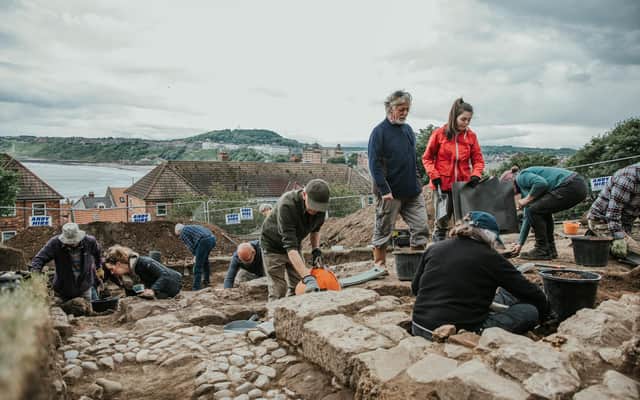 The Big Dig archaeological dig in Scarborough, part of the Big Ideas by the Sea festival. Photo by Matt Cooper Photography.