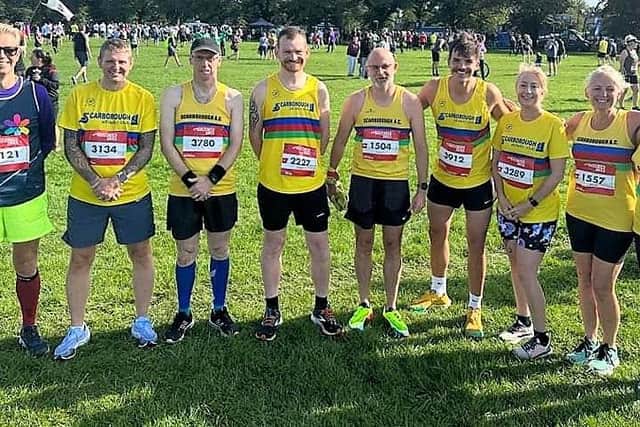 The Scarborough AC runners at the York Run for All 10K race.