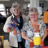 Showing off some potty designs following the recent craft session in Flamborough