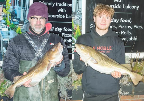 Match 30's top catches came from Dan Middlemas, left, and Ryan Collinson. PHOTOS BY BRIAN MURFIELD