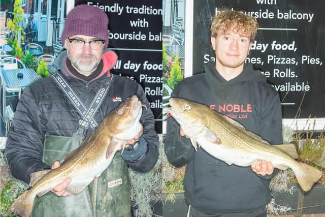 Match 30's top catches came from Dan Middlemas, left, and Ryan Collinson. PHOTOS BY BRIAN MURFIELD