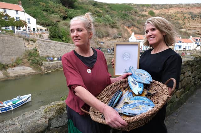 Artists and sisters Lisa Tindale and Stephanie Harland. photo: Richard Ponter