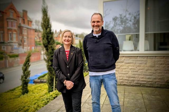 Alison and Richard Chapman, Finance Director and host of IN RECOVERY - The Ark House podcast