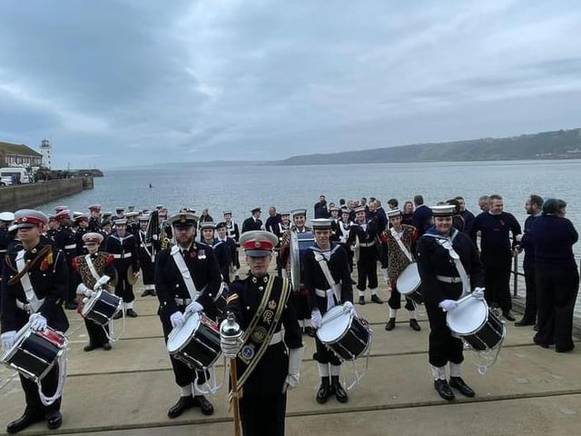Scarborough Sea Cadets at the lifeboat station.