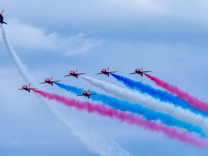 Whitby Regatta is on from August 17 to 19. The Red Arrows are pictured flying over Whitby at the 2023 regatta.
picture: Brian Murfield.