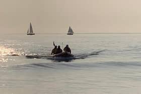 Bridlington RNLI's inshore lifeboat - Ernie Wellings - returns to the harbour after the emergency call. (Photo: Bridlington RNLI)