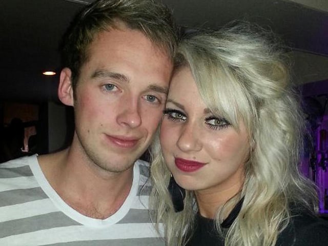 Graeme and Meg from Hunmanby celebrating Meg's 22nd Birthday at Blue Lounge.