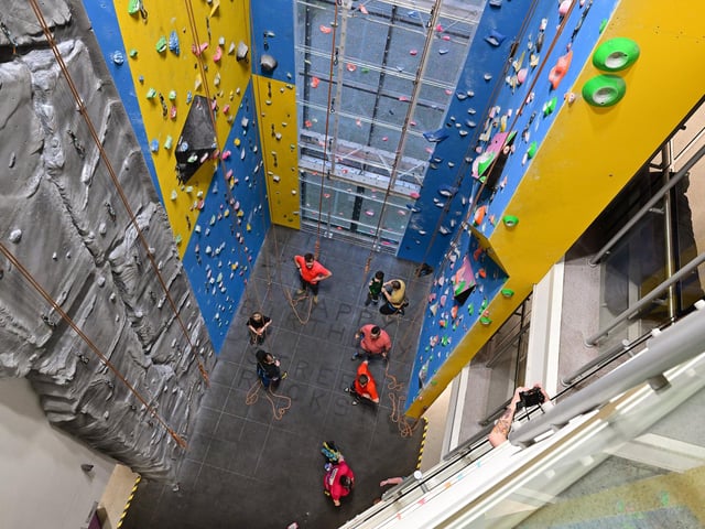 Celebrating a first birthday a view from above. photo: Richard Ponter