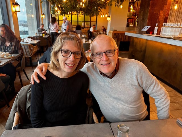 Ken with his number one supporter - his wife Chris